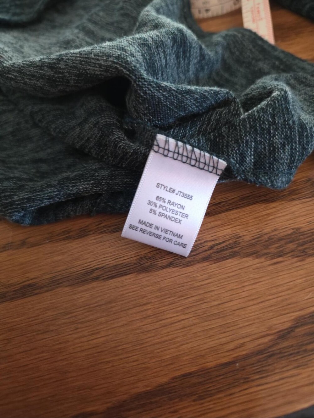 Always Indigo Cold Shoulder Ladder Sleeve Heathered Teal Long Sleeve Top Size L - Picture 7 of 7